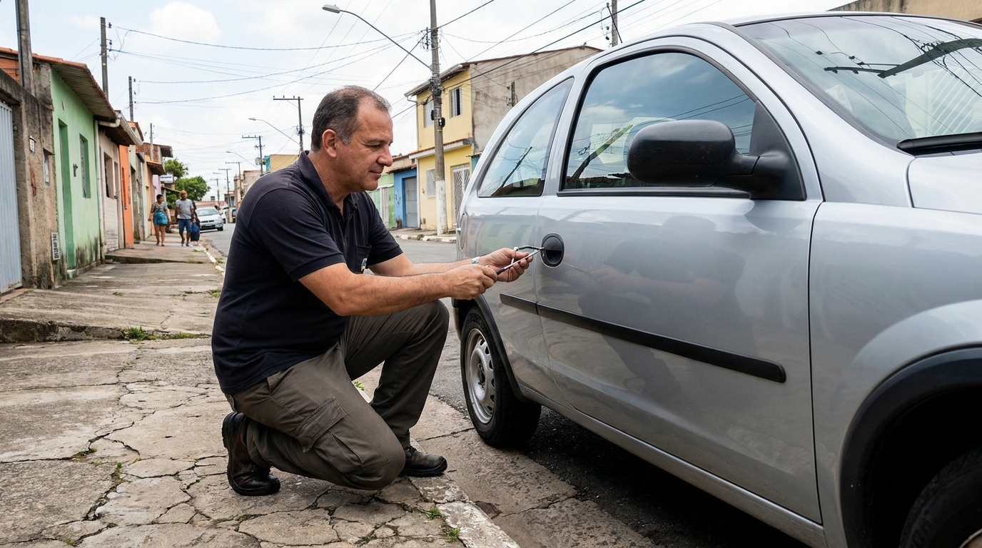Abertura de carro sem danos por chaveiro no Centro, Indaiatuba‑SP